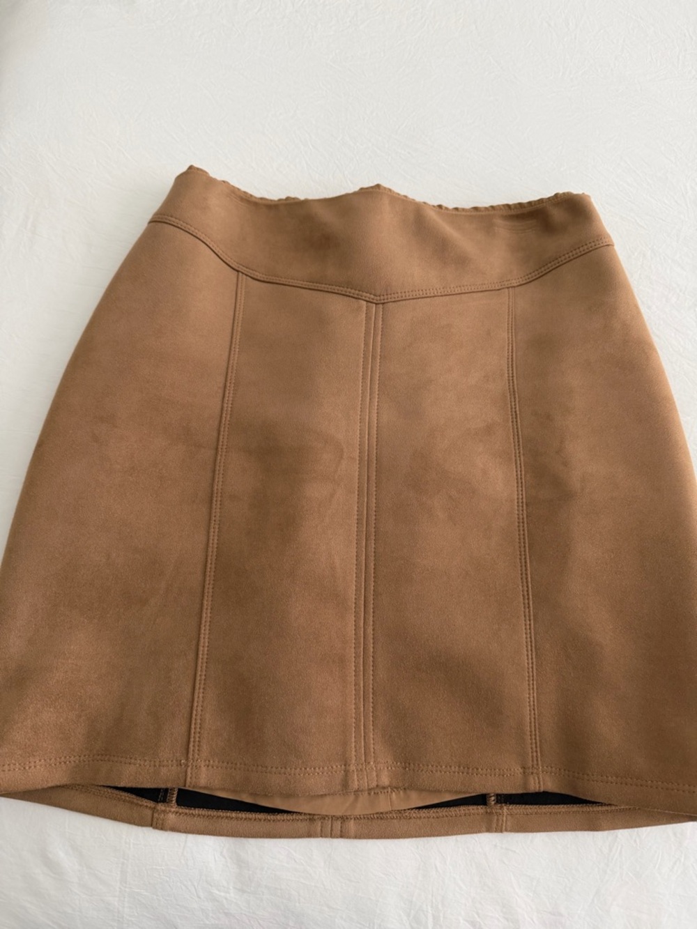 White House Black Market Camel Brown Mini Skirt